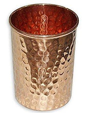 Pure Copper Hammered Jug with 2 glasses